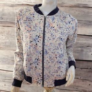 ❄️ 50% off winter Sanctuary paint splatter print long sleeve activewear jacket M